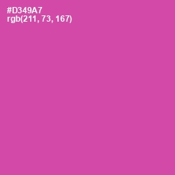 #D349A7 - Mulberry Color Image