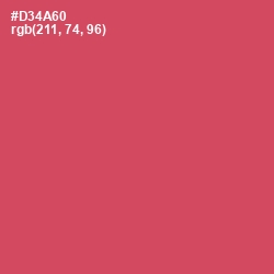 #D34A60 - Cabaret Color Image