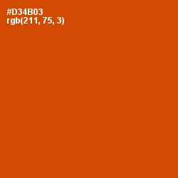 #D34B03 - Grenadier Color Image