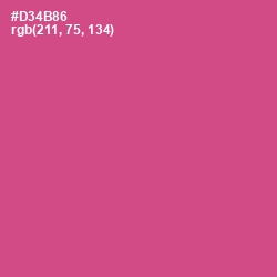 #D34B86 - Mulberry Color Image