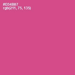 #D34B87 - Mulberry Color Image