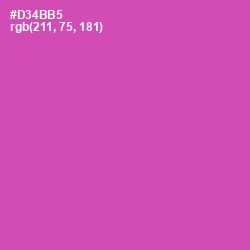 #D34BB5 - Brilliant Rose Color Image