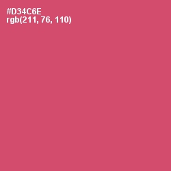 #D34C6E - Cabaret Color Image