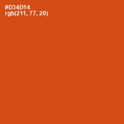 #D34D14 - Orange Roughy Color Image