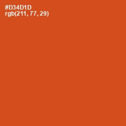 #D34D1D - Orange Roughy Color Image