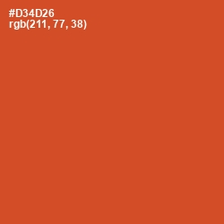 #D34D26 - Punch Color Image