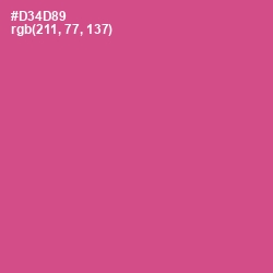 #D34D89 - Mulberry Color Image