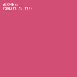 #D34E75 - Cabaret Color Image