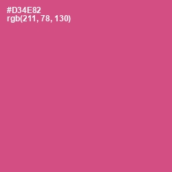 #D34E82 - Mulberry Color Image