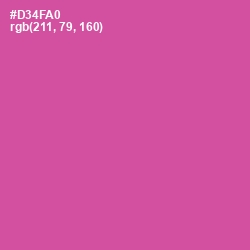 #D34FA0 - Mulberry Color Image