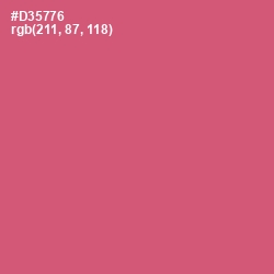 #D35776 - Cranberry Color Image