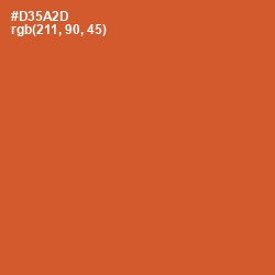 #D35A2D - Flame Pea Color Image