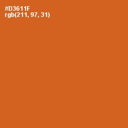 #D3611F - Hot Cinnamon Color Image