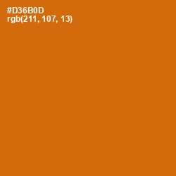 #D36B0D - Bamboo Color Image