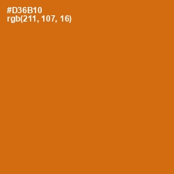 #D36B10 - Hot Cinnamon Color Image