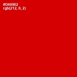 #D40002 - Monza Color Image