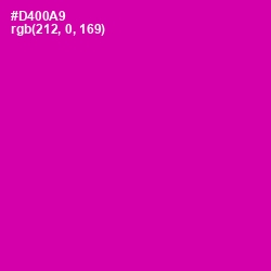 #D400A9 - Hollywood Cerise Color Image