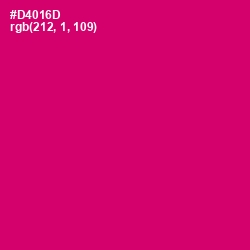 #D4016D - Razzmatazz Color Image