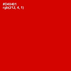 #D40401 - Monza Color Image