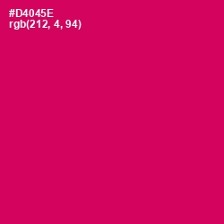 #D4045E - Razzmatazz Color Image