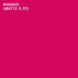 #D4065D - Razzmatazz Color Image