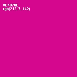 #D4078E - Red Violet Color Image