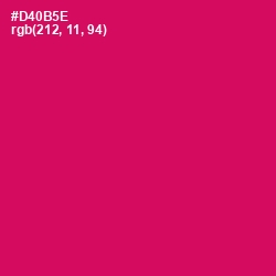 #D40B5E - Razzmatazz Color Image