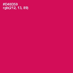#D40D59 - Razzmatazz Color Image