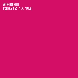 #D40D66 - Razzmatazz Color Image