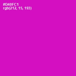 #D40FC1 - Shocking Pink Color Image