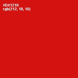 #D41210 - Monza Color Image