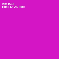 #D415C6 - Shocking Pink Color Image