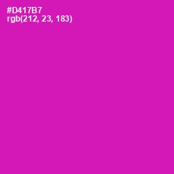 #D417B7 - Hollywood Cerise Color Image