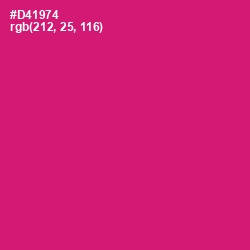 #D41974 - Cerise Red Color Image