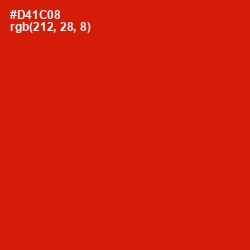 #D41C08 - Monza Color Image