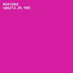 #D41DA0 - Red Violet Color Image