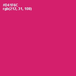 #D41F6C - Cerise Red Color Image
