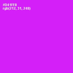 #D41FF8 - Magenta / Fuchsia Color Image