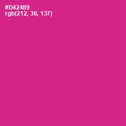 #D42489 - Cerise Color Image