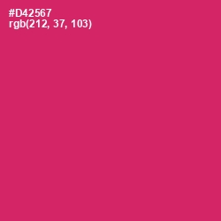 #D42567 - Cerise Red Color Image