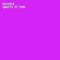 #D425FA - Magenta / Fuchsia Color Image