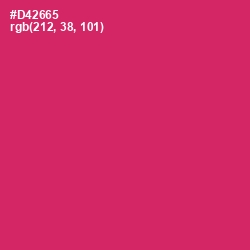 #D42665 - Cerise Red Color Image