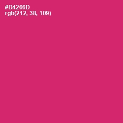 #D4266D - Cerise Red Color Image