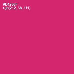 #D4266F - Cerise Red Color Image