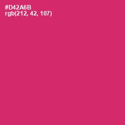 #D42A6B - Cerise Red Color Image