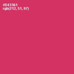 #D43361 - Cerise Red Color Image