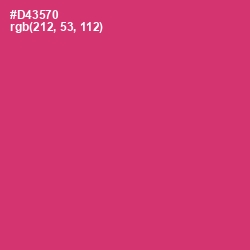 #D43570 - Cerise Red Color Image
