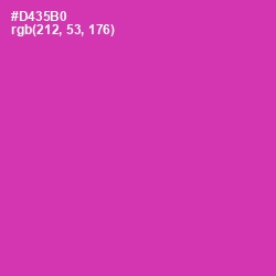 #D435B0 - Cerise Color Image