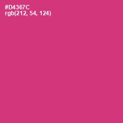 #D4367C - Cerise Red Color Image