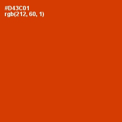 #D43C01 - Thunderbird Color Image